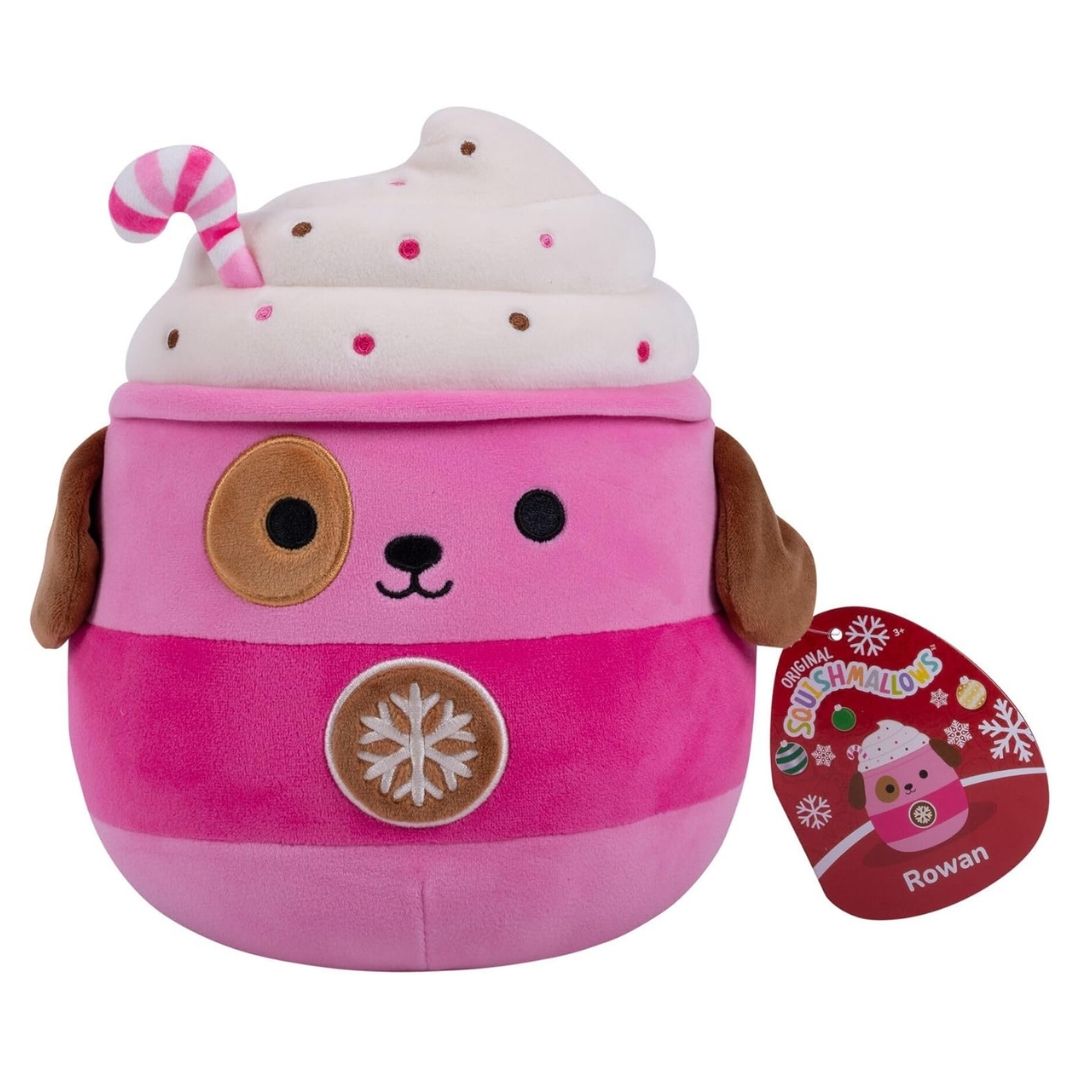 Squishmallows Festive 7.5" Plush Rowan The Pink Dog