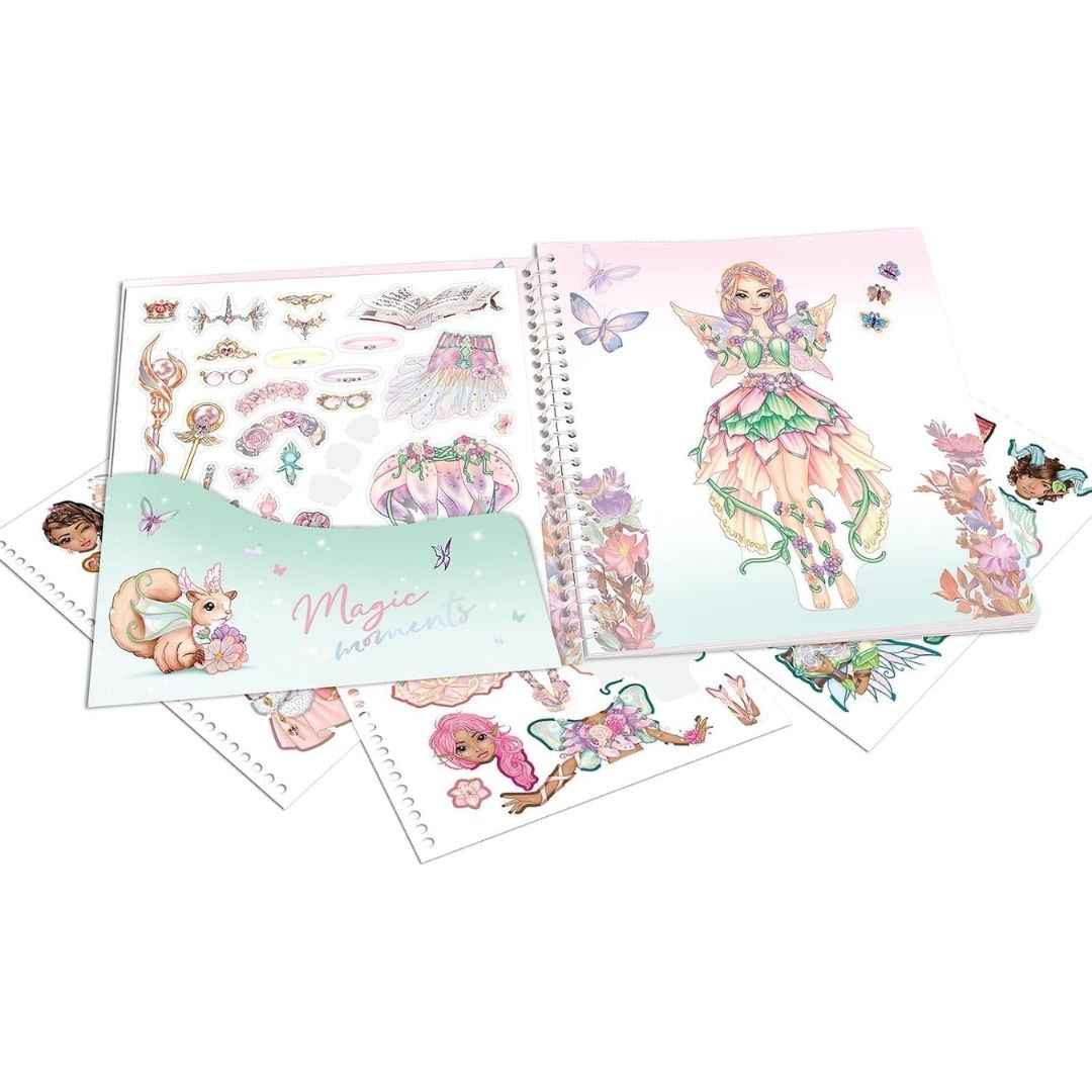 Top Model Sticker Book Dress Me Up Fantasy