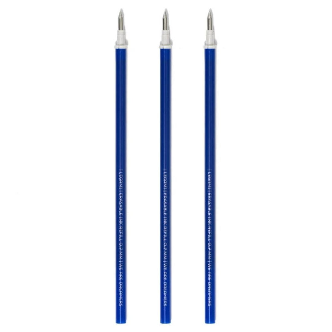 Legami Erasable Gel Pen Blue Ink Refills