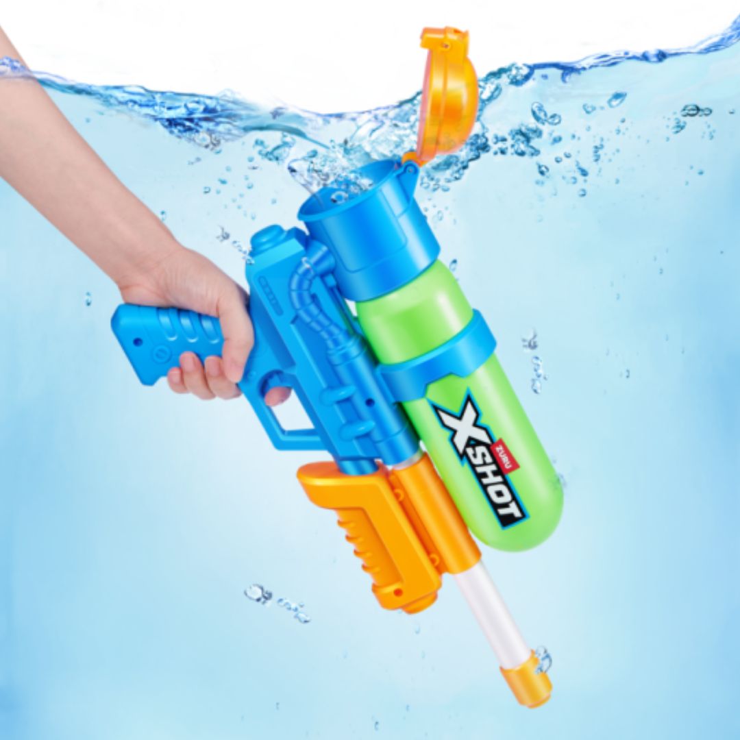 X Shot Fast Fill 80's Super Splash Blue
