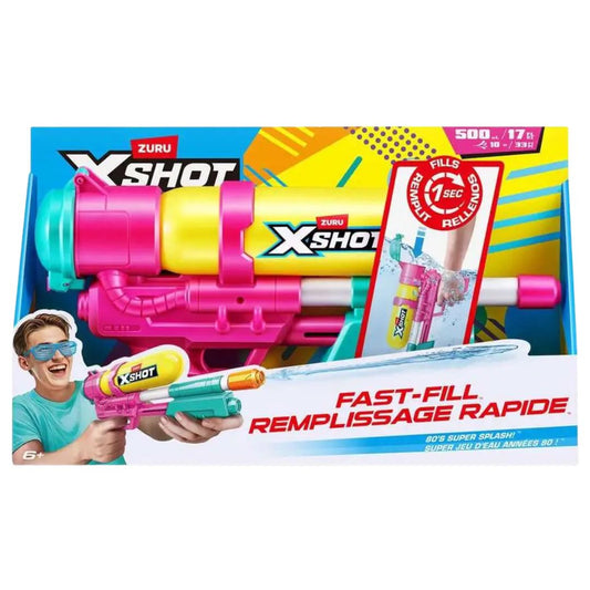 X Shot Fast Fill 80's Super Splash Pink