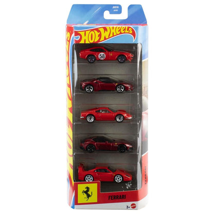 Hot Wheels Die-Cast 1:64 Ferrari 5 Pack