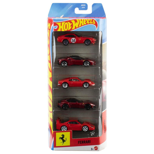 Hot Wheels Die-Cast 1:64 Ferrari 5 Pack