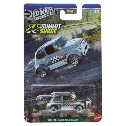 Hot Wheels Silver Series Summit Surge '60s Fiat 500D Modificado