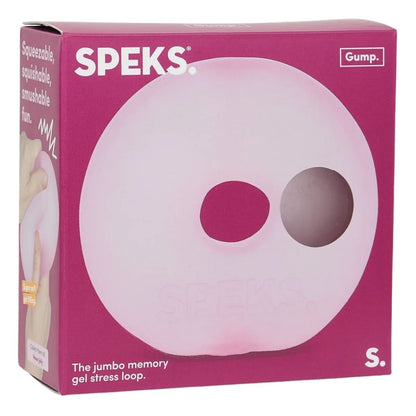 Speks. Gump Jumbo Loop Memory Gel Stress Ball - Moon Jelly