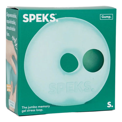 Speks. Gump Jumbo Loop Memory Gel Stress Ball - Sea Glass