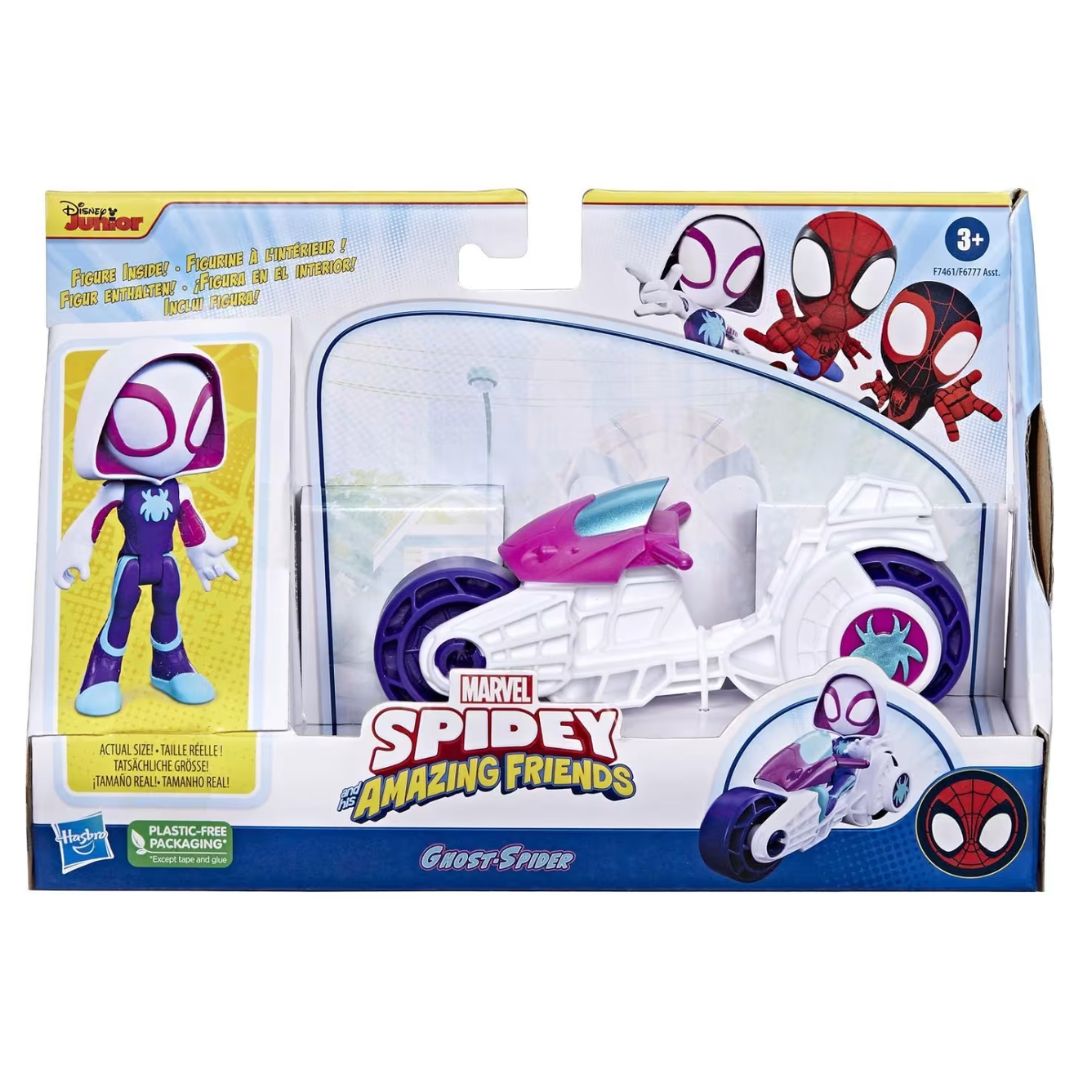 Marvel Spidey And His Amazing Friends Motorcycle Ghost Spider