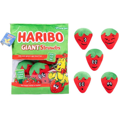 Haribo Snack Bag Plush Giant Strawbs