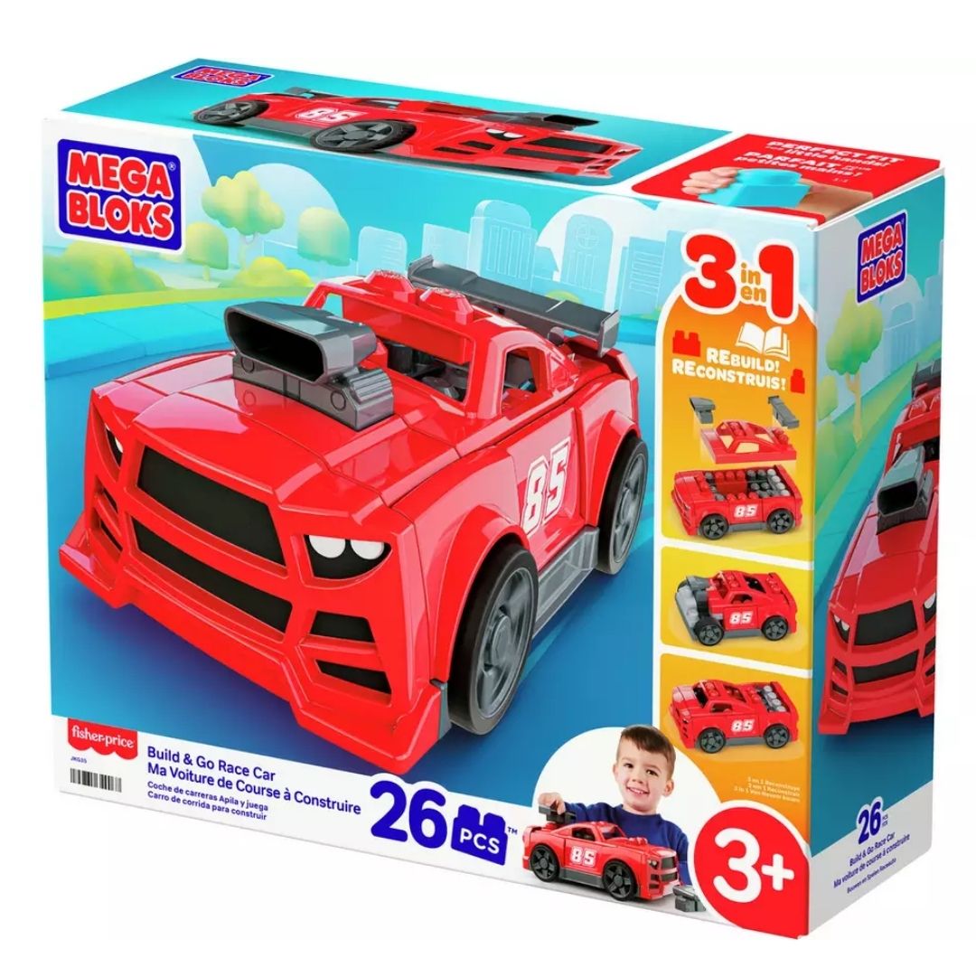 Mega Bloks Build & Go Race Car