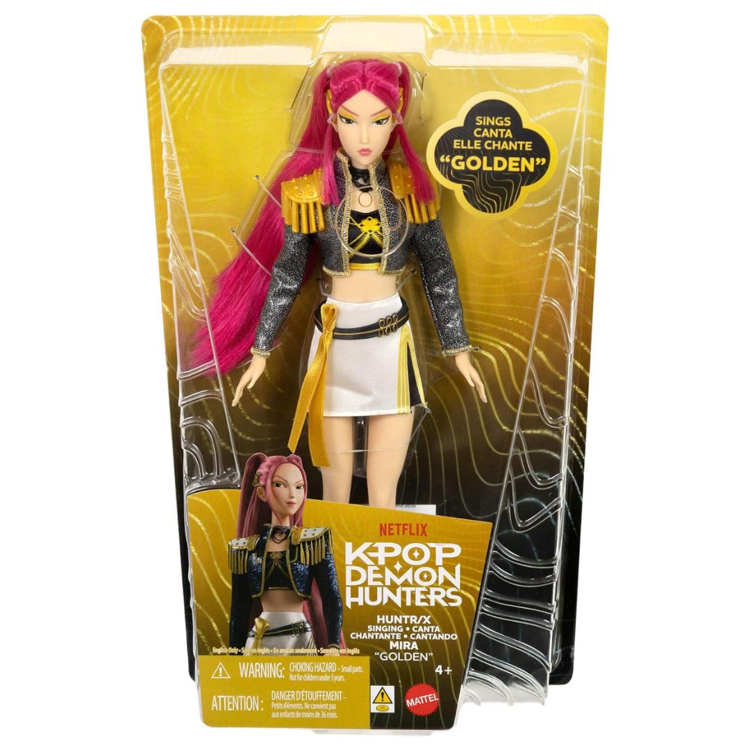 KPop Demon Hunters Huntr/X Singing Mira "Golden" Doll
