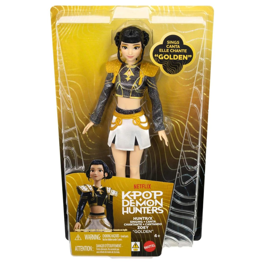 KPop Demon Hunters Huntr/X Singing Zoey "Golden" Doll