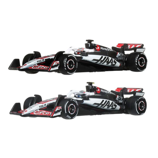 Hot Wheels Premium 2025 Formula 1 MoneyGram Haas F1 Team 2-Pack