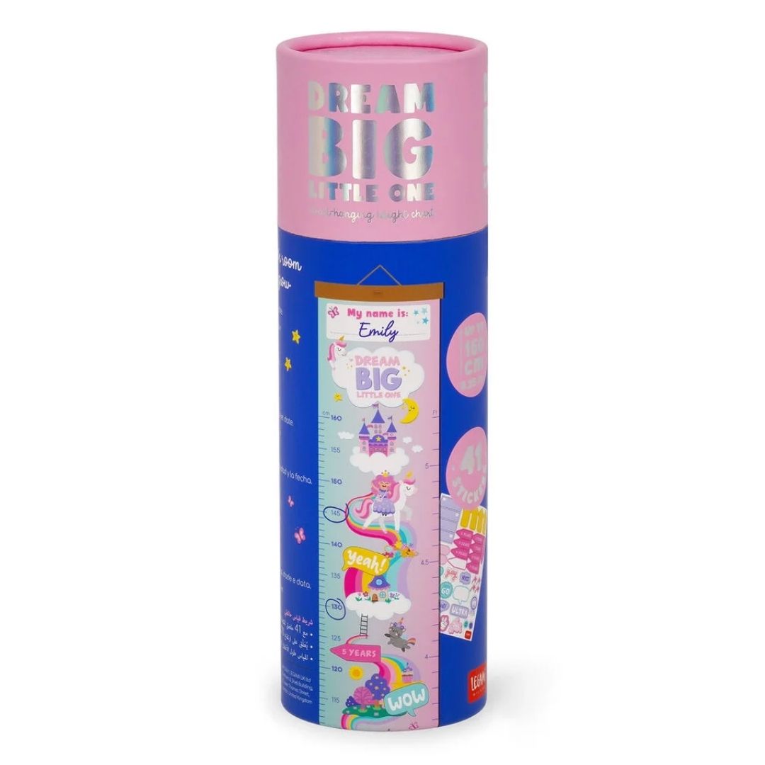 Legami Wall-Hanging Height Chart Unicorn