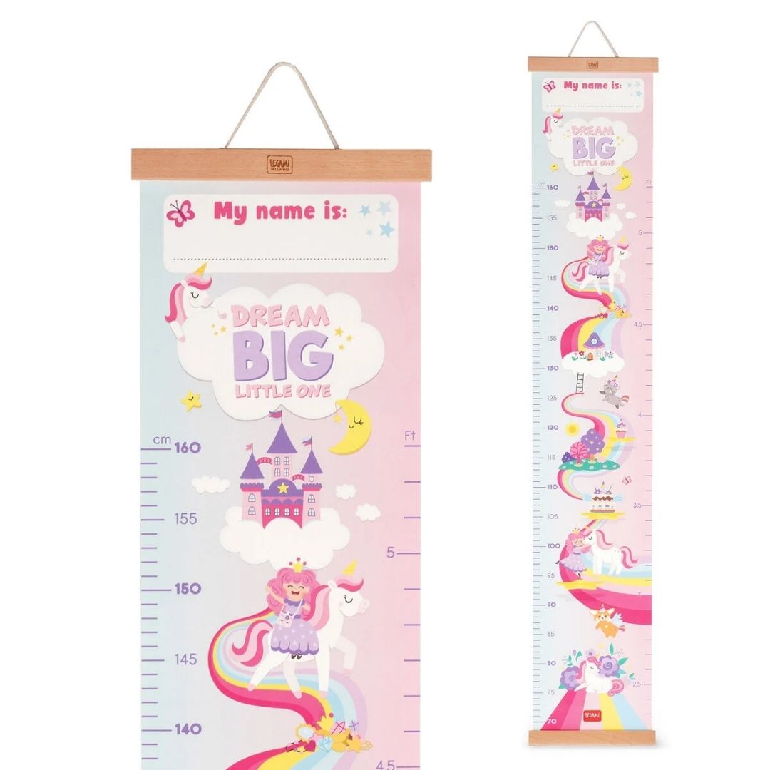 Legami Wall-Hanging Height Chart Unicorn