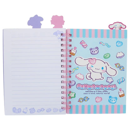 Hello Kitty and Friends A5 Spiral Notebook Glitter