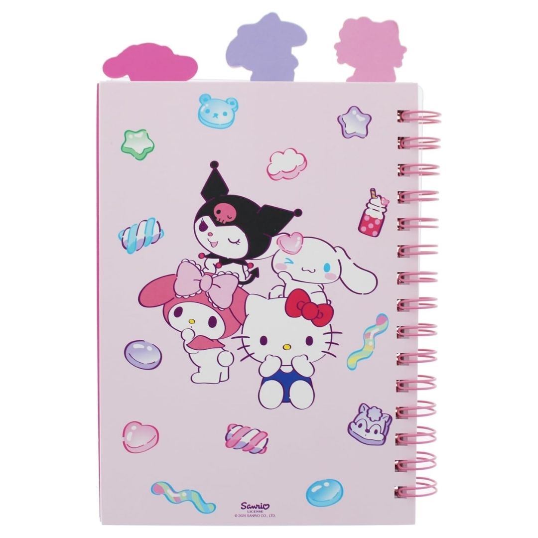 Hello Kitty and Friends A5 Spiral Notebook Glitter