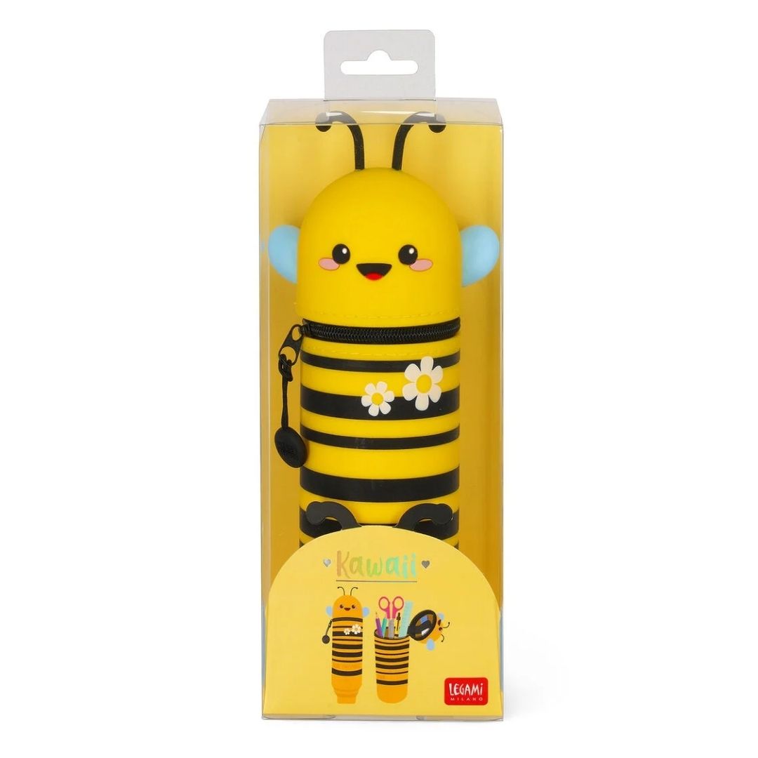 Legami 2-In-1 Silicone Pencil Case Bee