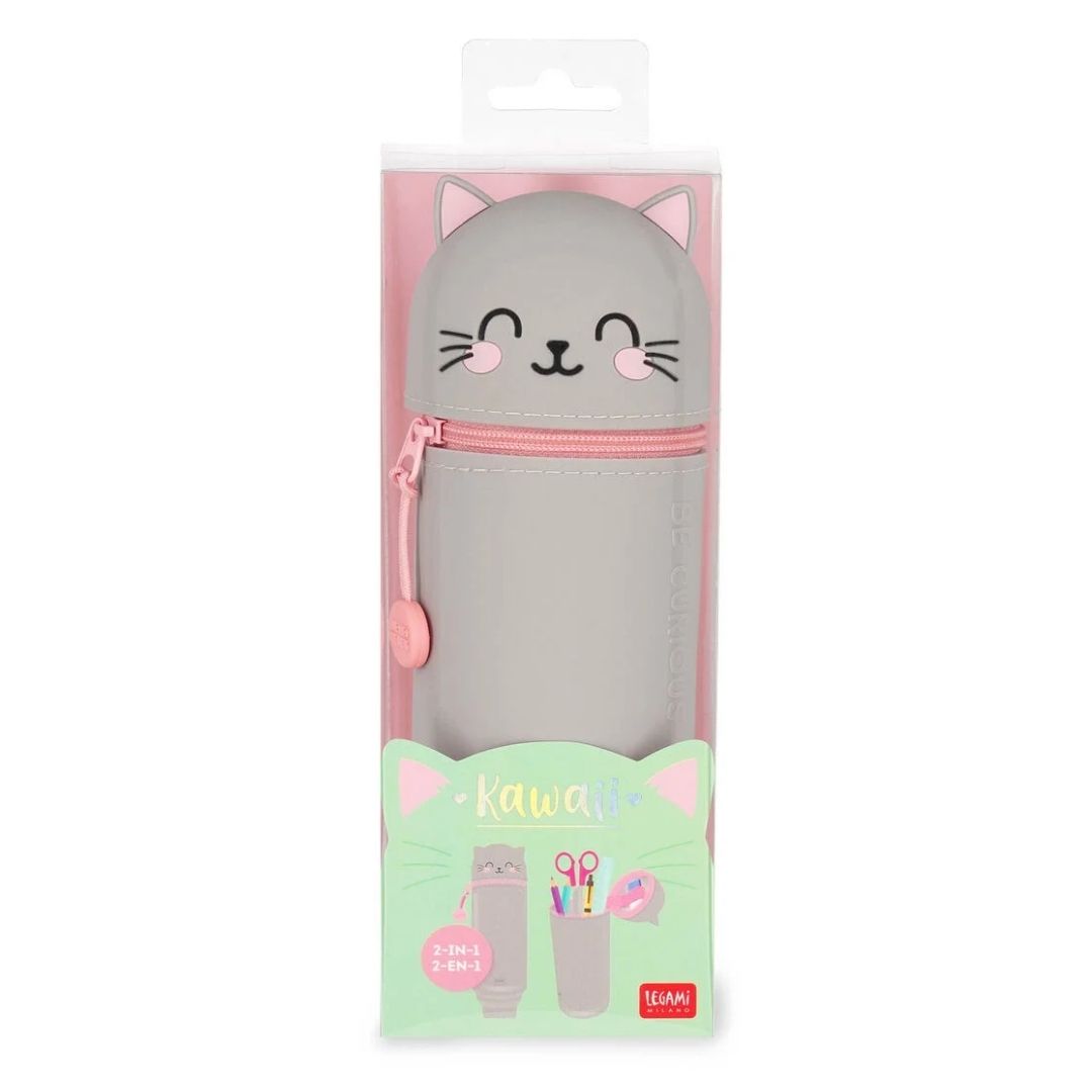 Legami 2-In-1 Silicone Pencil Case Kitty