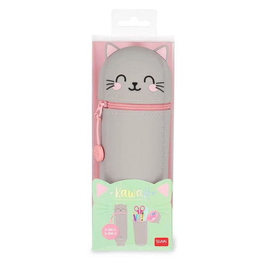 Legami 2-In-1 Silicone Pencil Case Kitty