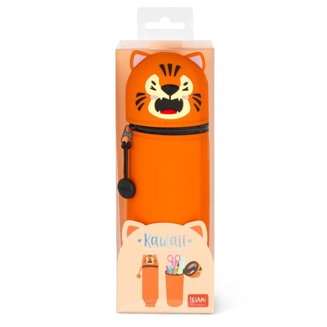 Legami 2-In-1 Silicone Pencil Case Tiger