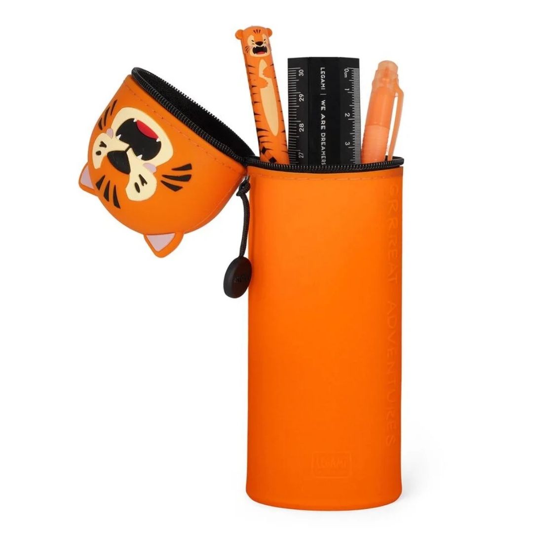 Legami 2-In-1 Silicone Pencil Case Tiger