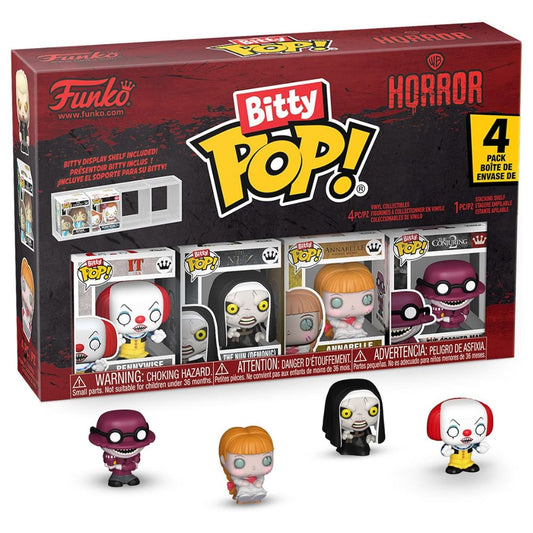 Bitty Pop! WB Horror 4 Pack - Pennywise, The Nun, Annabelle, The Crooked Man