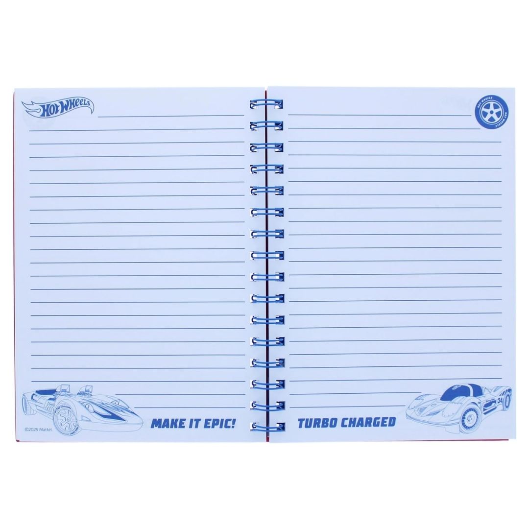 Hot Wheels A5 Spiral Notebook Turbo Charged