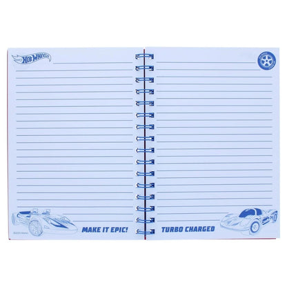 Hot Wheels A5 Spiral Notebook Turbo Charged