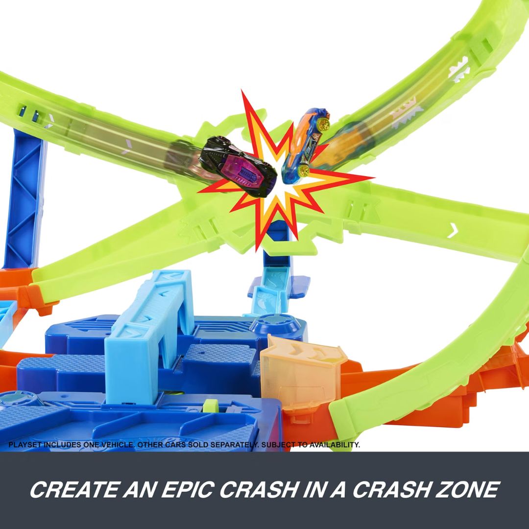 Hot Wheels Stunt Tracks Hypersphere Crash