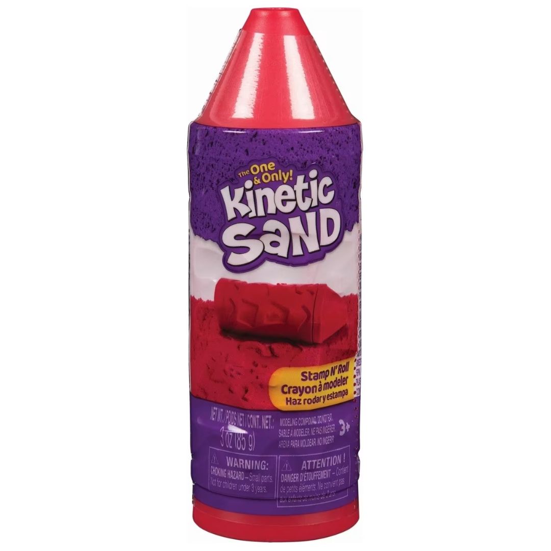 Kinetic Sand Stamp N' Roll - Red