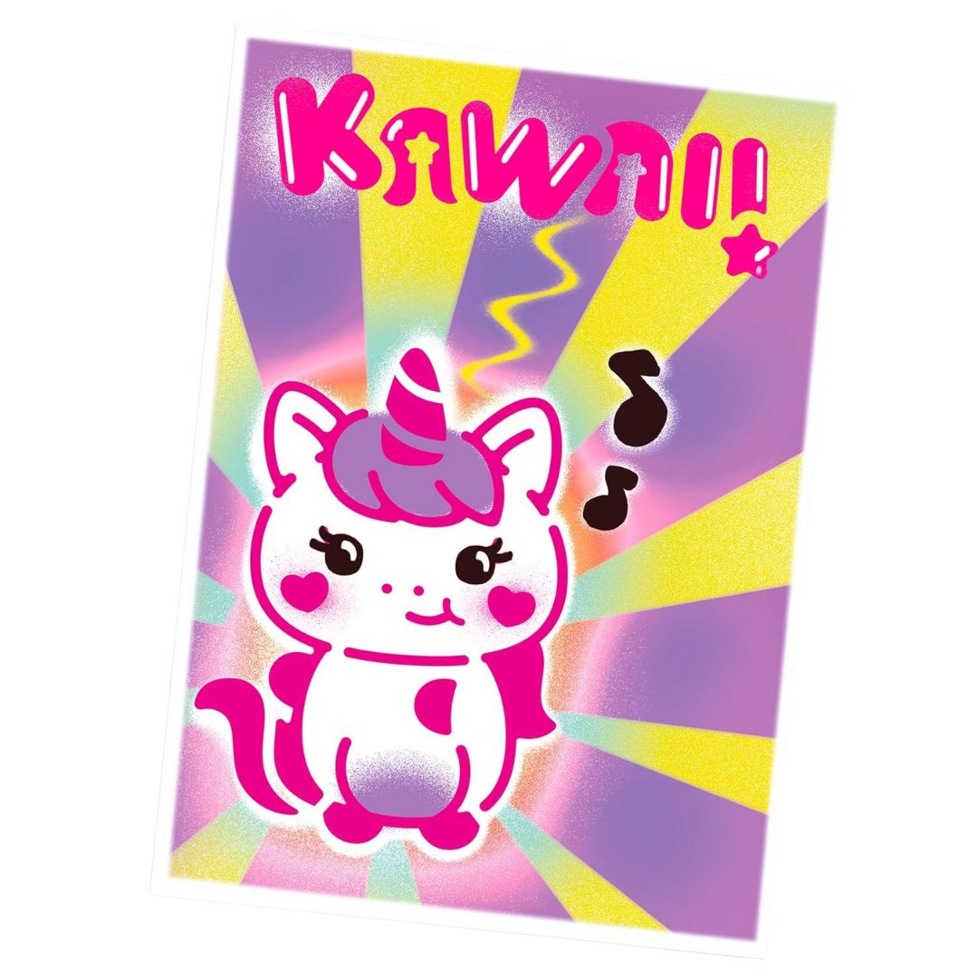 Airbrush Art Kawaii Poster Kit