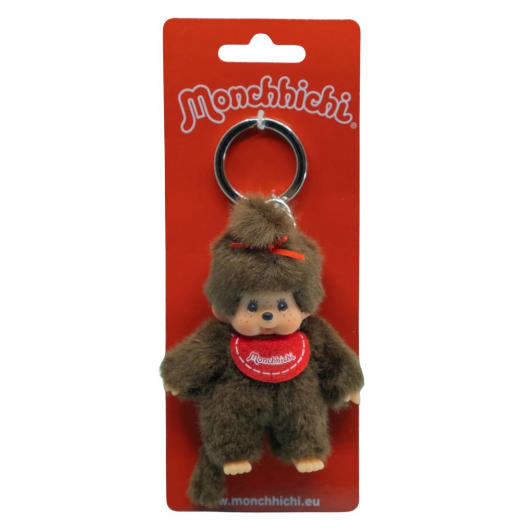 Monchhichi Plush Keyring Red Girl
