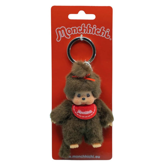 Monchhichi Plush Keyring Red Girl