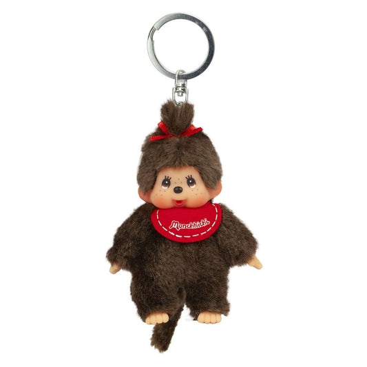 Monchhichi Plush Keyring Red Girl