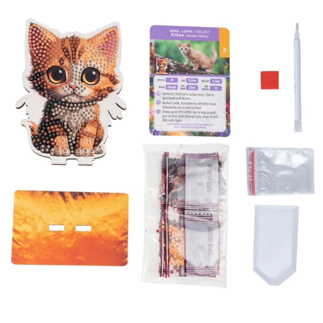 Crystal Art Wildlife Buddies Pet Series 7 - Kitten