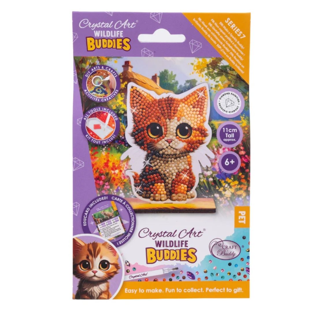 Crystal Art Wildlife Buddies Pet Series 7 - Kitten