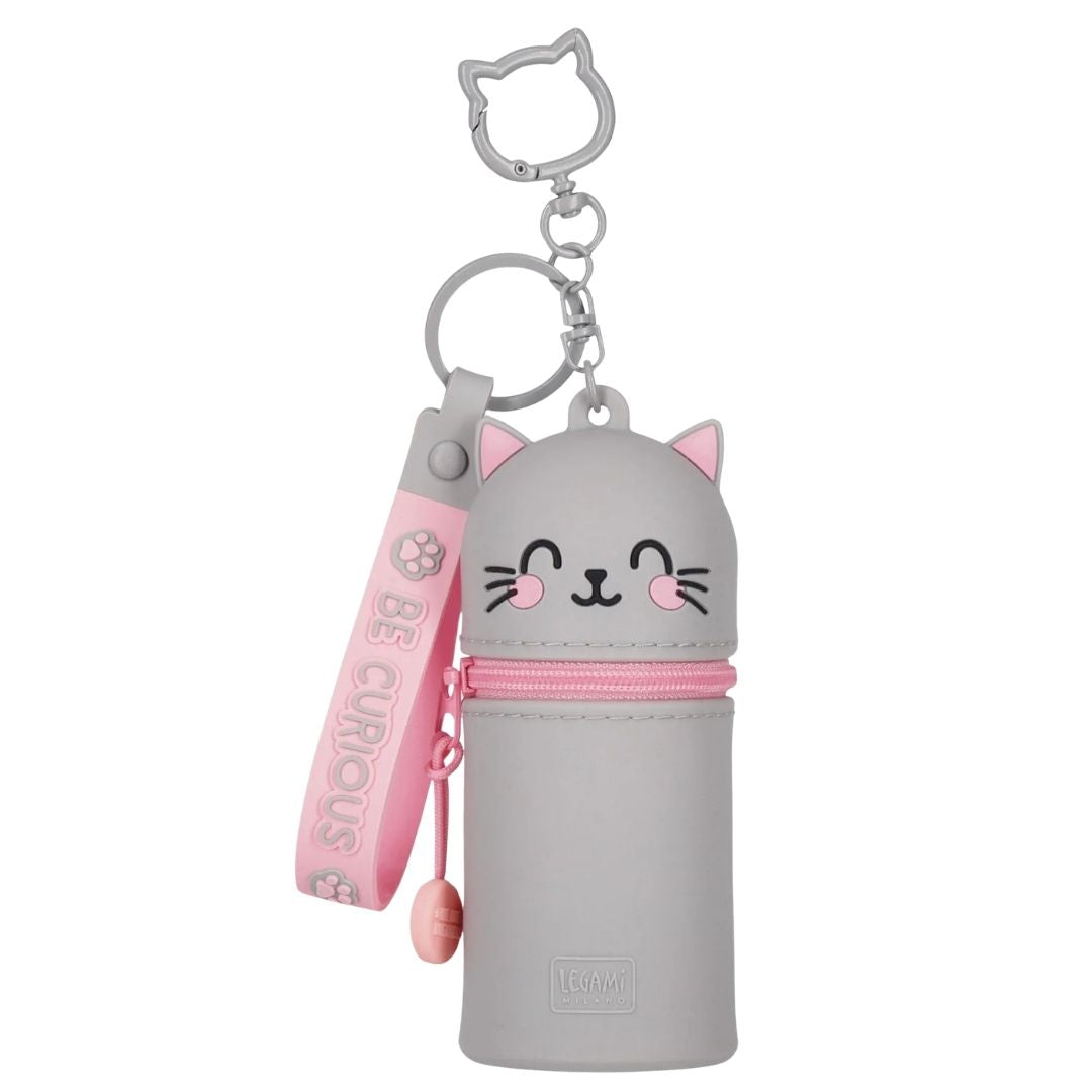 Legami Kitty Coin Purse with Key Ring