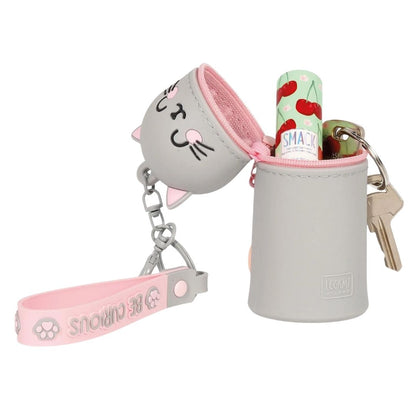 Legami Kitty Coin Purse with Key Ring