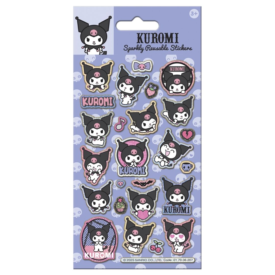 Sparkly Character Sticker Pack - Kuromi