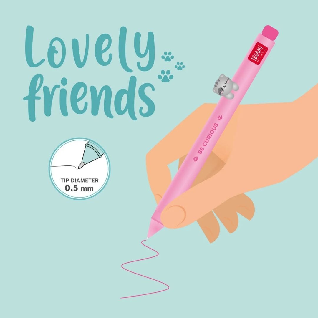 Legami Gel Pens Lovely Friends Kitty