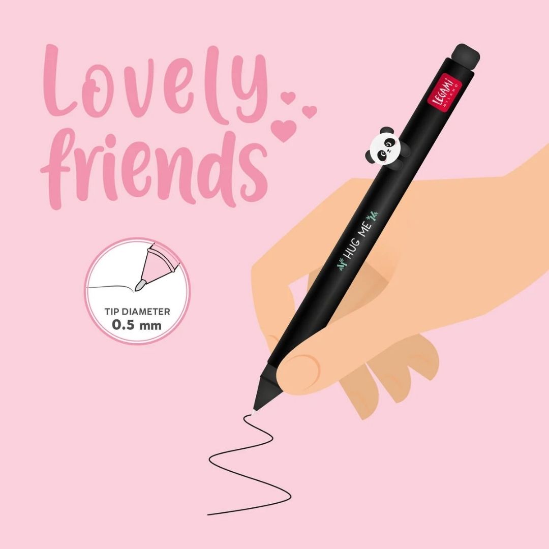 Legami Gel Pens Lovely Friends Panda