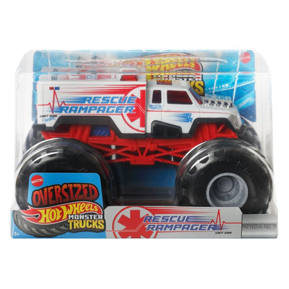 Hot Wheels Monster Trucks Oversized Rescue Rampager