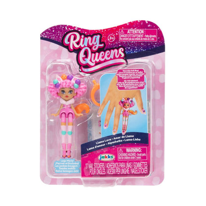 Ring Queens Wearable Mini Doll Ring Llama Love