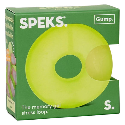 Speks. Gump Loop Memory Gel Stress Ball - Algae