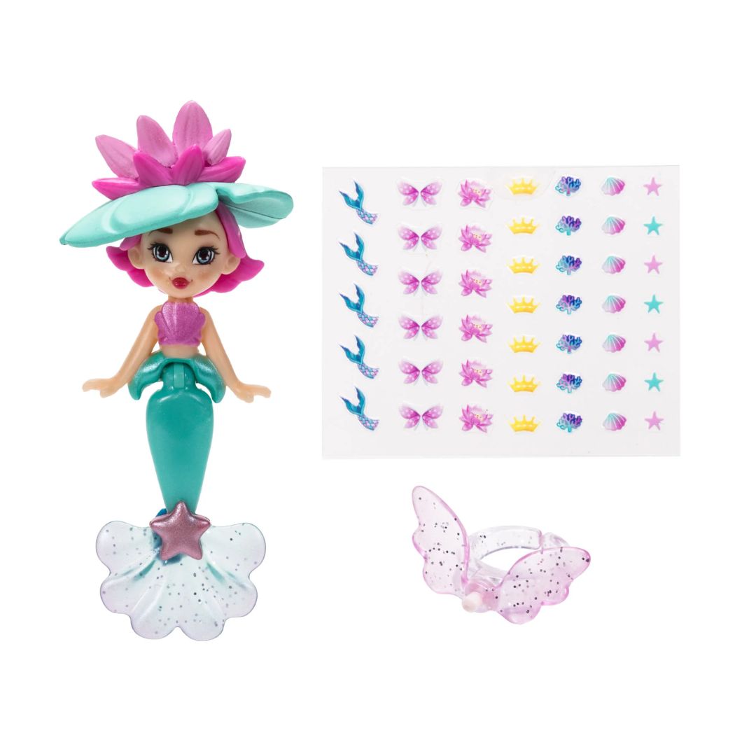 Ring Queens Wearable Mini Doll Ring Lotus Mermaid