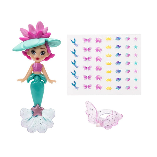 Ring Queens Wearable Mini Doll Ring Lotus Mermaid