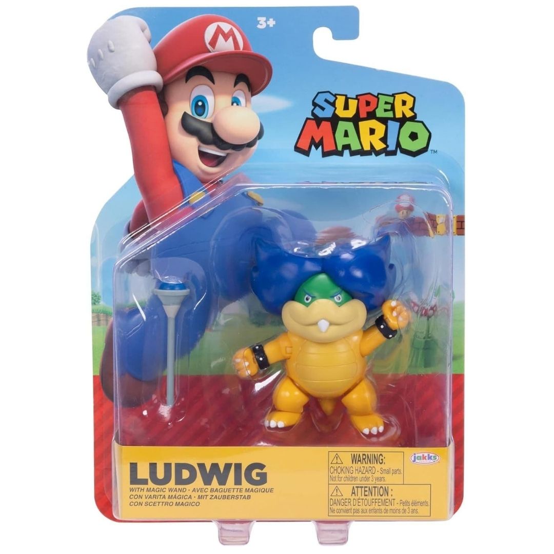 Super Mario 4" Lugwig with Magic Wand Figure