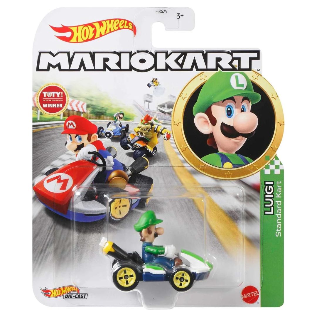 Hot Wheels Mario Kart - Luigi Standard Kart