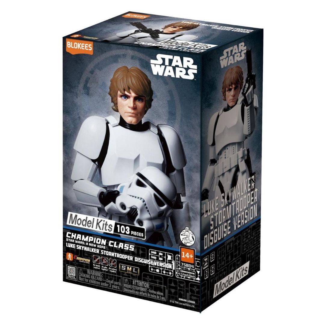 Blokees Star Wars Champion Class Luke Skywalker Stormtrooper Disguise Model Kit