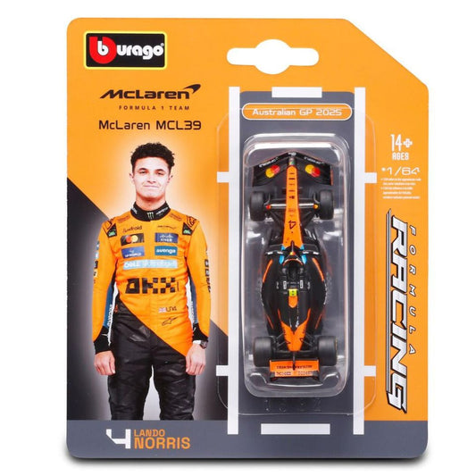 Bburago 1:64 F1 McLaren MCL39 #4 Lando Norris Diecast